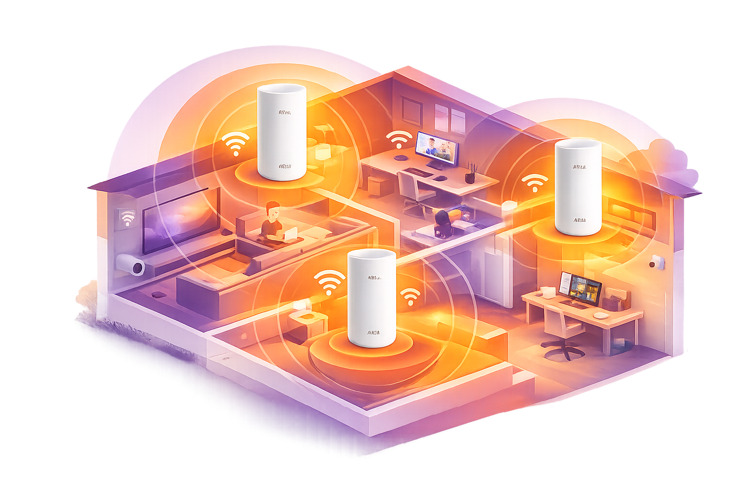 Mesh Wi-Fi diagram
