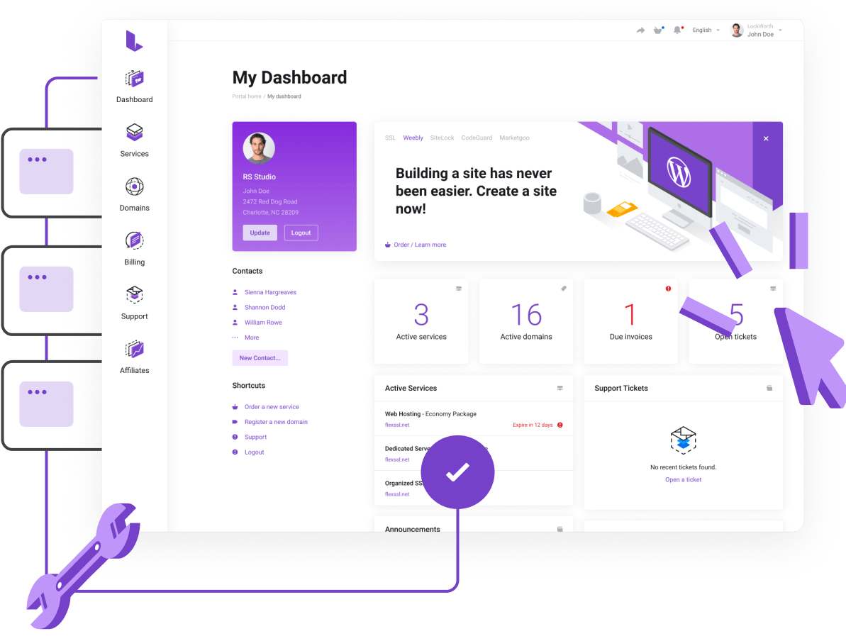 Domain Names - Simple domain management